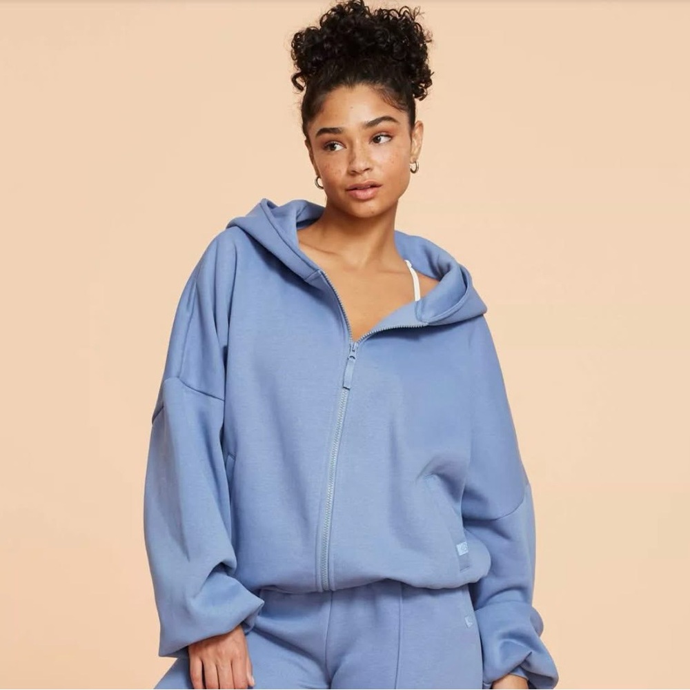 Blogilates Marshmallow Full Zip Hoodie